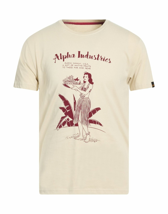 Photo: Alpha Industries Mens T-shirt in Beige