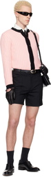 Ernest W. Baker Pink & White Check Boucle Cardigan