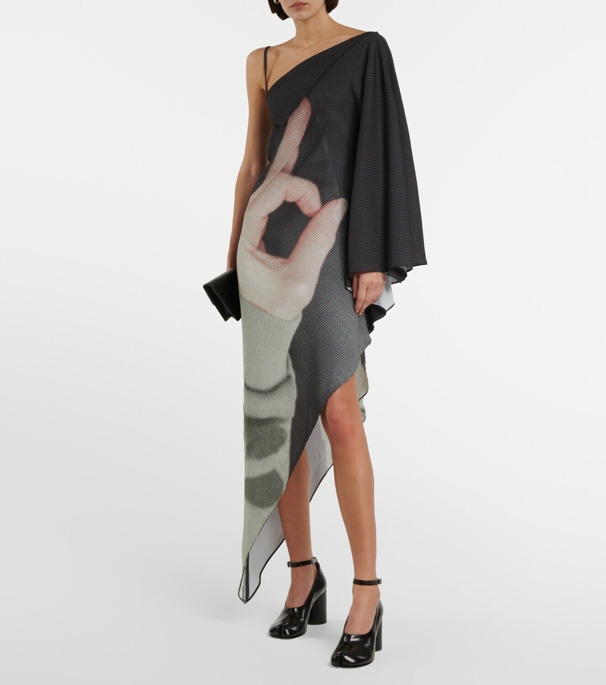 ワンピース MM6 MAISON MARGIELA dress MM6 Maison Margiela Plunging v-neck Mini Dress | Black