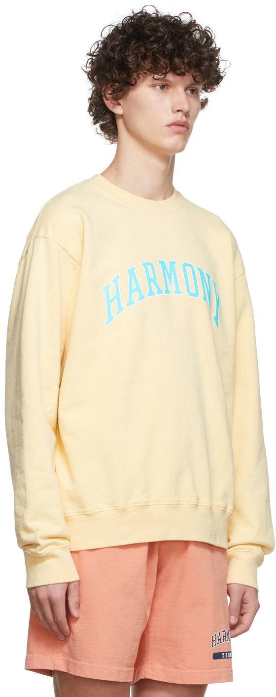 Harmony Yellow Cotton Sweatshirt