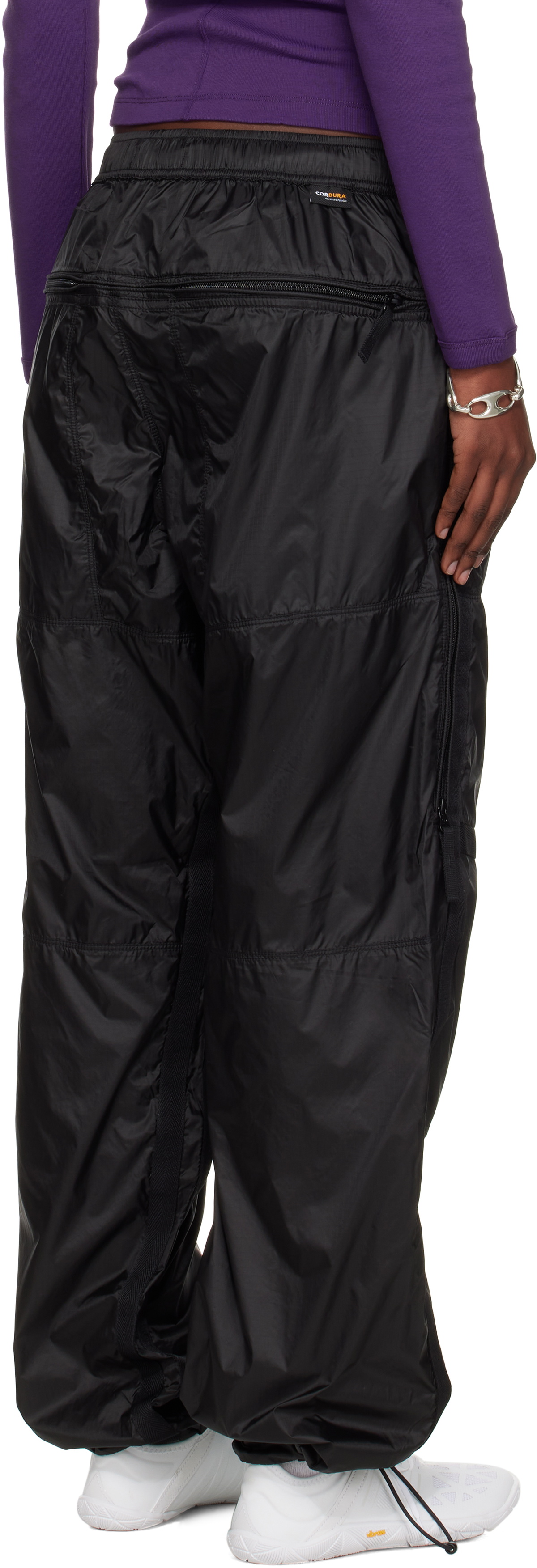 Stone Island Black 3100027 Ripstop Light HT Nylon Trousers