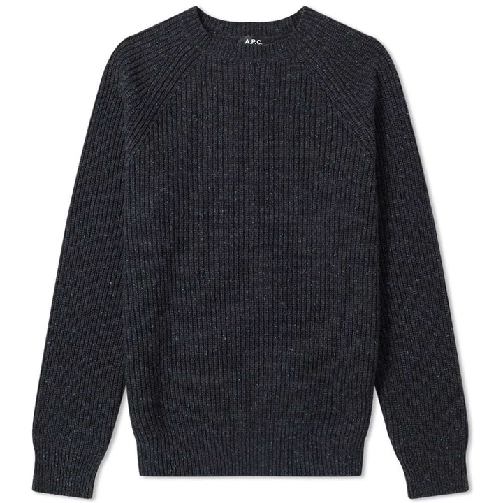 Photo: A.P.C Rib Marl Crew Knit