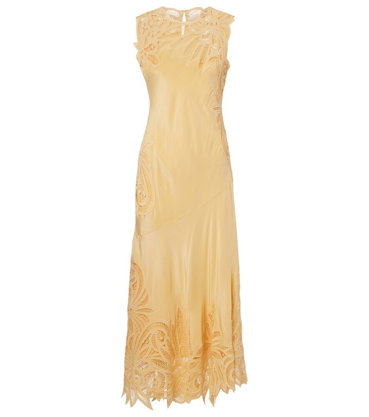 Photo: Ulla Johnson Idra lace-trimmed silk midi dress