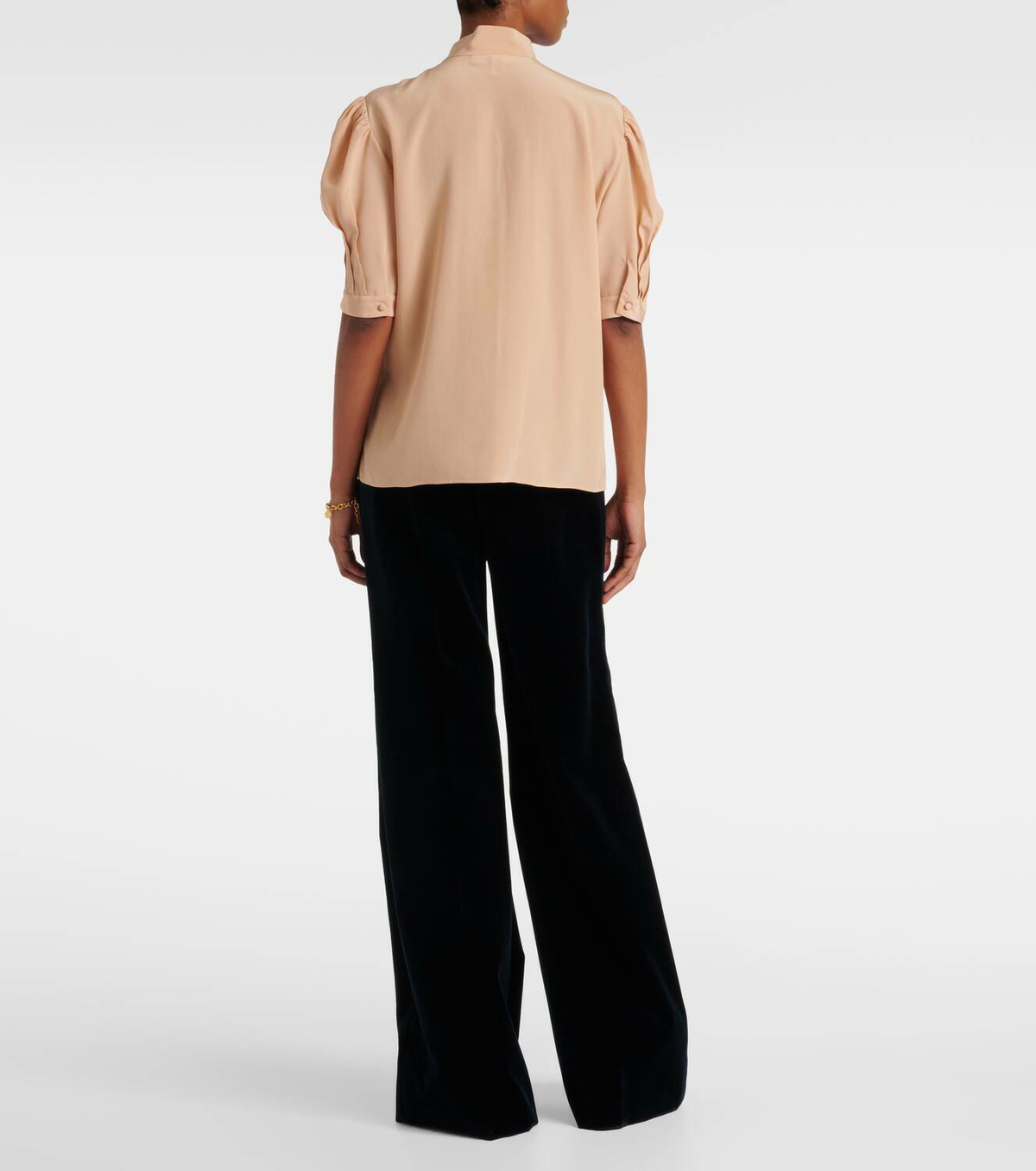 Chloé Lavallière silk crêpe de chine blouse
