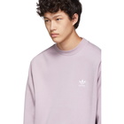 adidas Originals Purple Lock Up Crew Sweatshirt