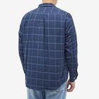 Foret Men's Hush Check Shirt in Navy