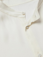 SAINT LAURENT - Silk-Charmeuse Shirt - Neutrals