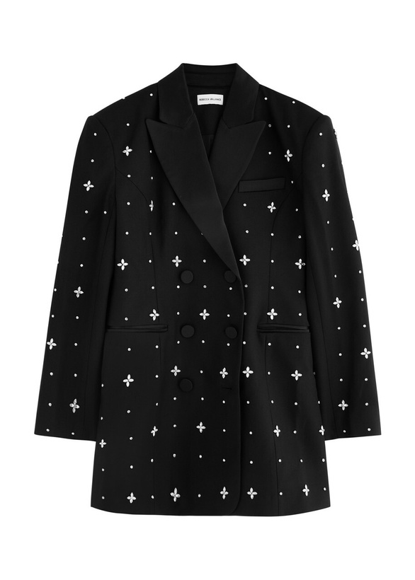 Photo: Rebecca Vallance Eclipse Embellished Blazer Dress Black