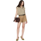 Marni Tan Virgin Wool Shorts