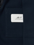 Mr P. - Unstructured Waffle-Knit Organic Cotton Suit Jacket - Blue