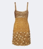 Là Fuori Maris sequined minidress