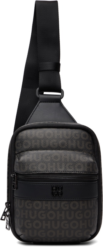 Photo: Hugo Black Grained Faux-Leather Bag