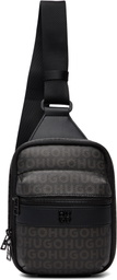 Hugo Black Grained Faux-Leather Bag