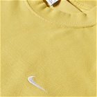Nike Men's Long Sleeve Solo Swoosh T-Shirt in Saturn Gold/White