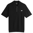 A.P.C. Men's Gregorio Knitted Polo in Black