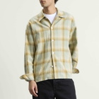 Second/Layer Men's Second Layer Logan Ombre Check Shirt in Checkered Green