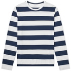 Save Khaki Long Sleeve Rugby Stripe Tee