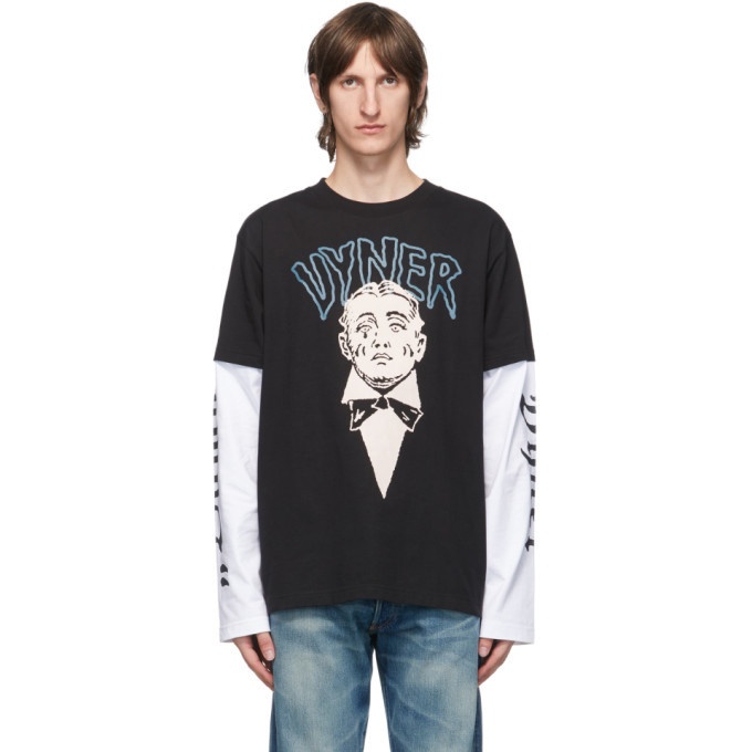 Photo: Vyner Articles Black Layered Skater Long Sleeve T-Shirt