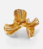 Bottega Veneta Anemone gold-plated sterling silver ring