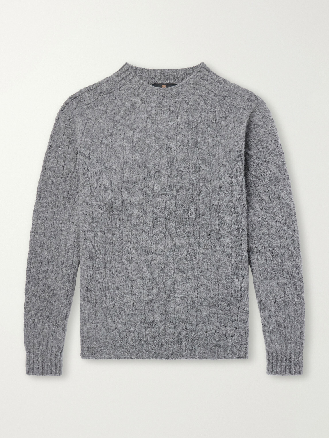 Barbour - Cable-Knit Wool Sweater - Gray