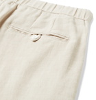 FRESCOBOL CARIOCA - Felipe Linen and Cotton-Blend Drawstring Shorts - Neutrals