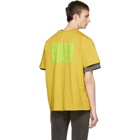 Second/Layer Yellow Shattered Logo T-Shirt