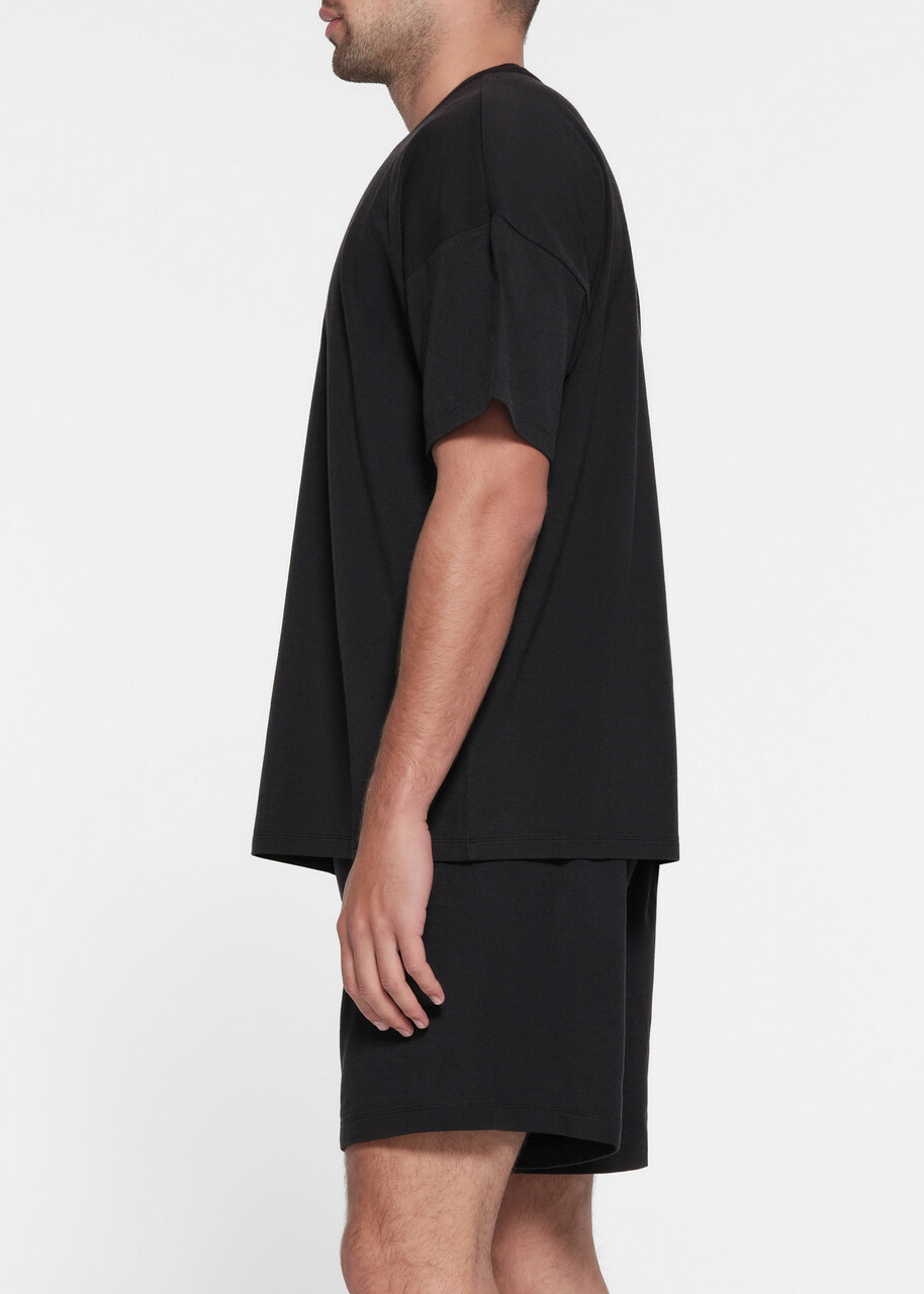 Skims Relaxed Cotton T-shirt Black