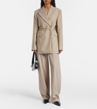 Sportmax Tubinga belted virgin wool blazer