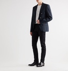 Balmain - Slim-Fit Cotton-Blend Blazer - Blue