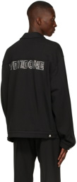 We11done Black Logo Stud Jacket