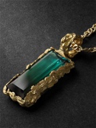 HEALERS FINE JEWELRY - Recycled Gold Tourmaline Necklace