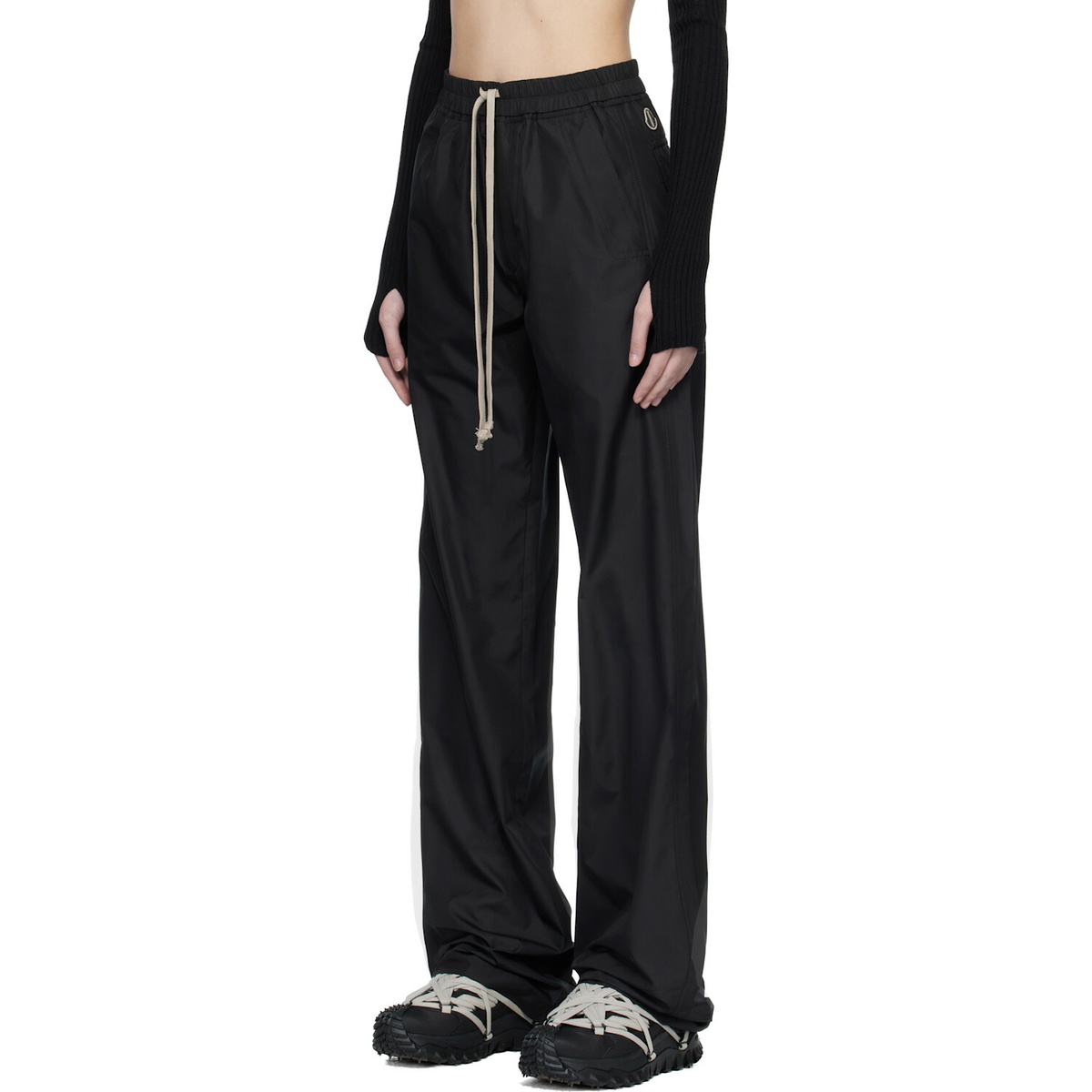 Rick Owens Moncler + Rick Owens Black Drawstring Sweatpants