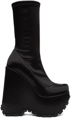 Versace Black Triplatform Boots