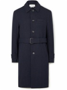 Oliver Spencer - Belted Wool Coat - Blue