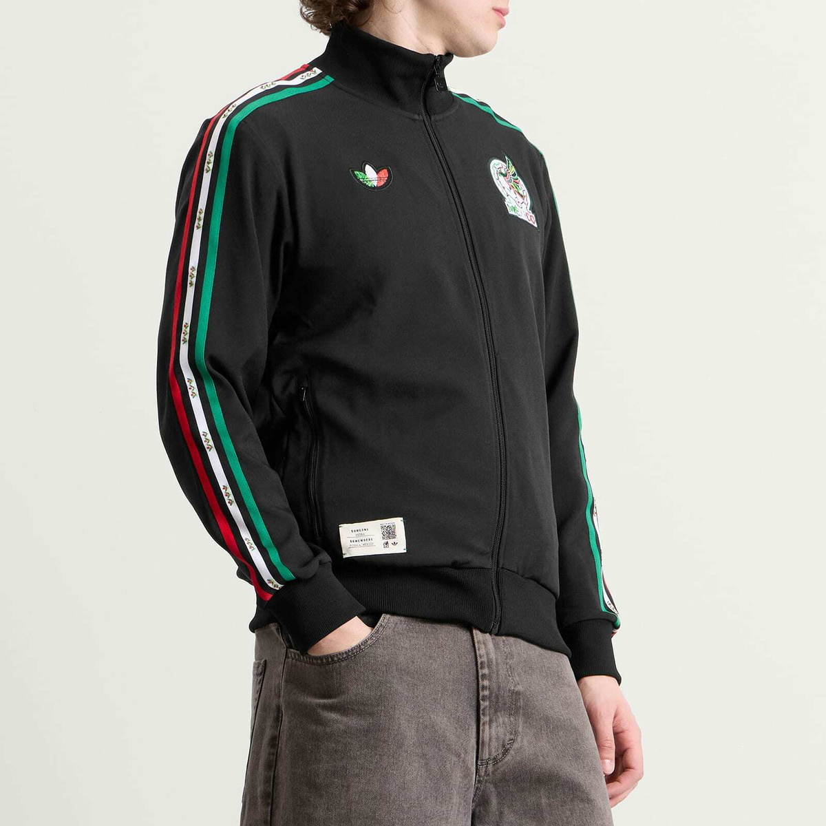 Adidas Men's Mexico Track Top in Black