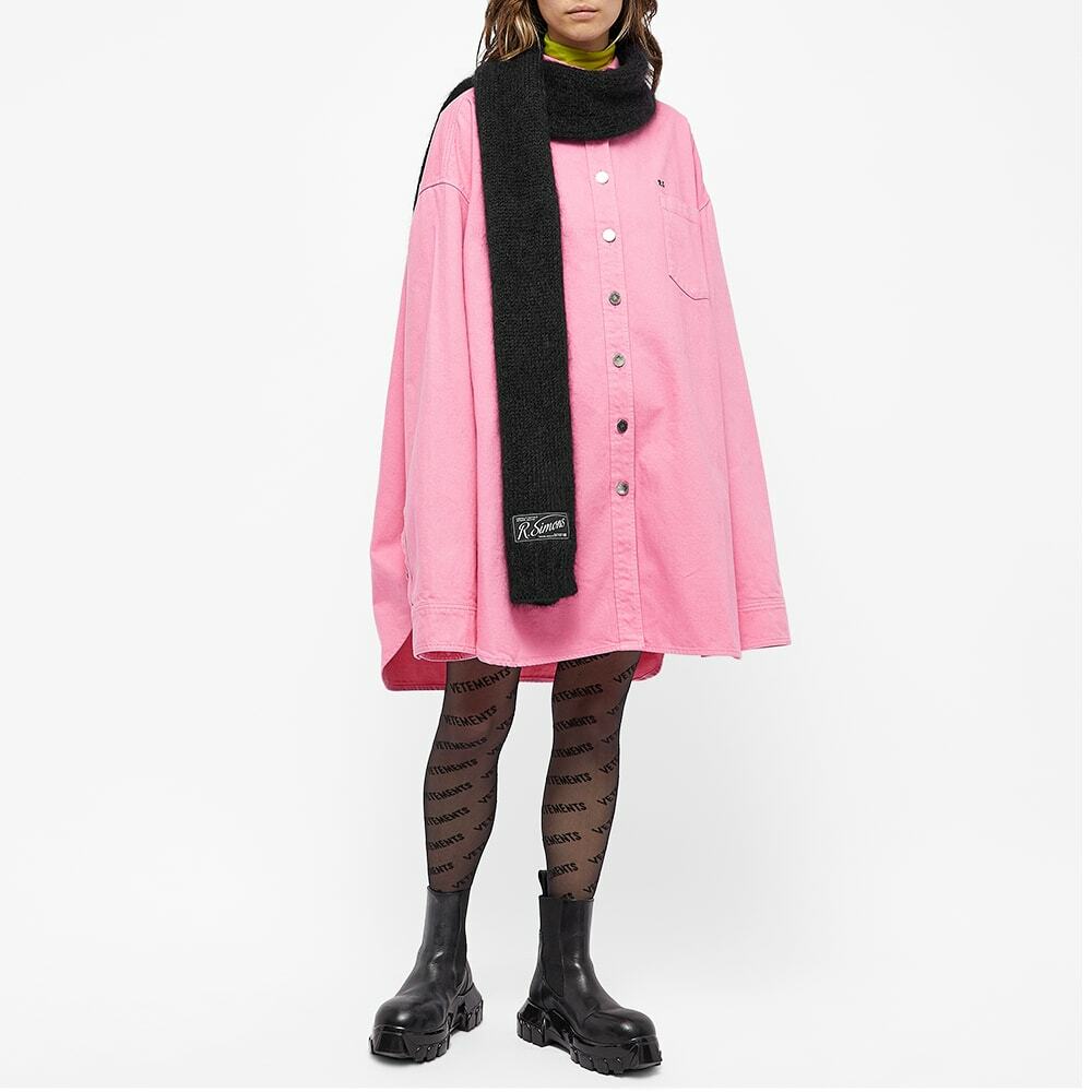 Raf Simons Women's Knit Scarf in Black Raf Simons