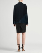 Greg Lauren Womens Coat Midnight in Blue