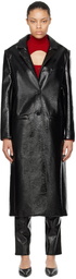 Courrèges Black Strap Coat