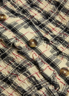 Damson Madder Mansi Plaid Cotton Mini Dress Yellow