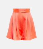Alex Perry Porter crêpe satin shorts