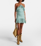 Marant Etoile Daneen ruffled cotton-blend miniskirt