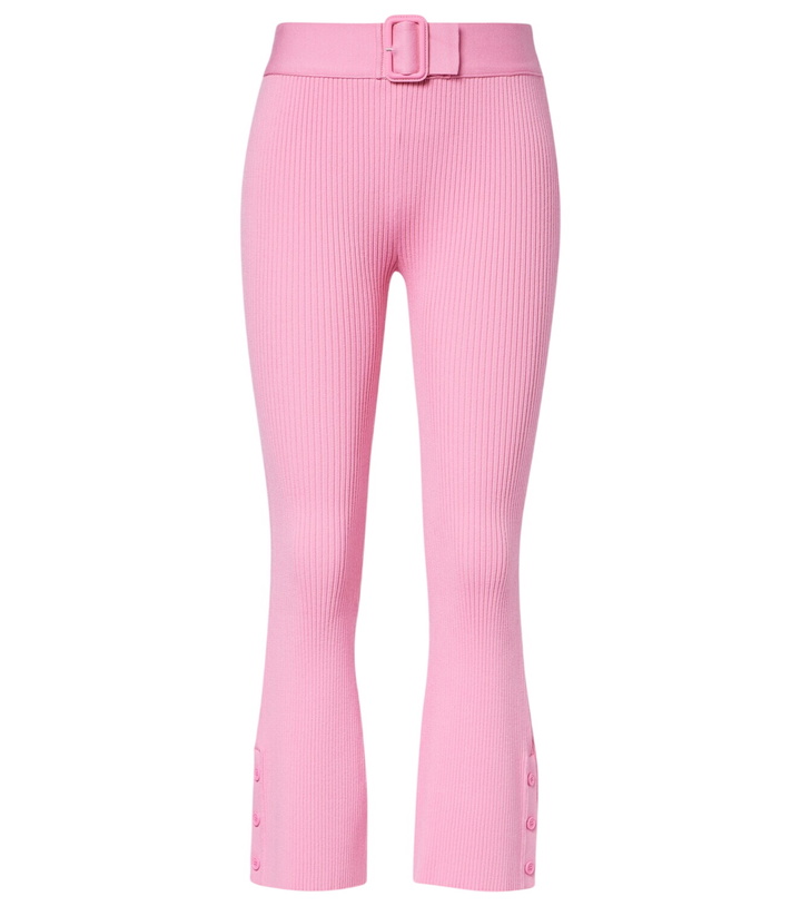 Photo: Courrèges Belted ribbed-knit capri pants