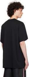Comme des Garçons Homme Plus Black Polyester Piqué x Mesh T-shirt
