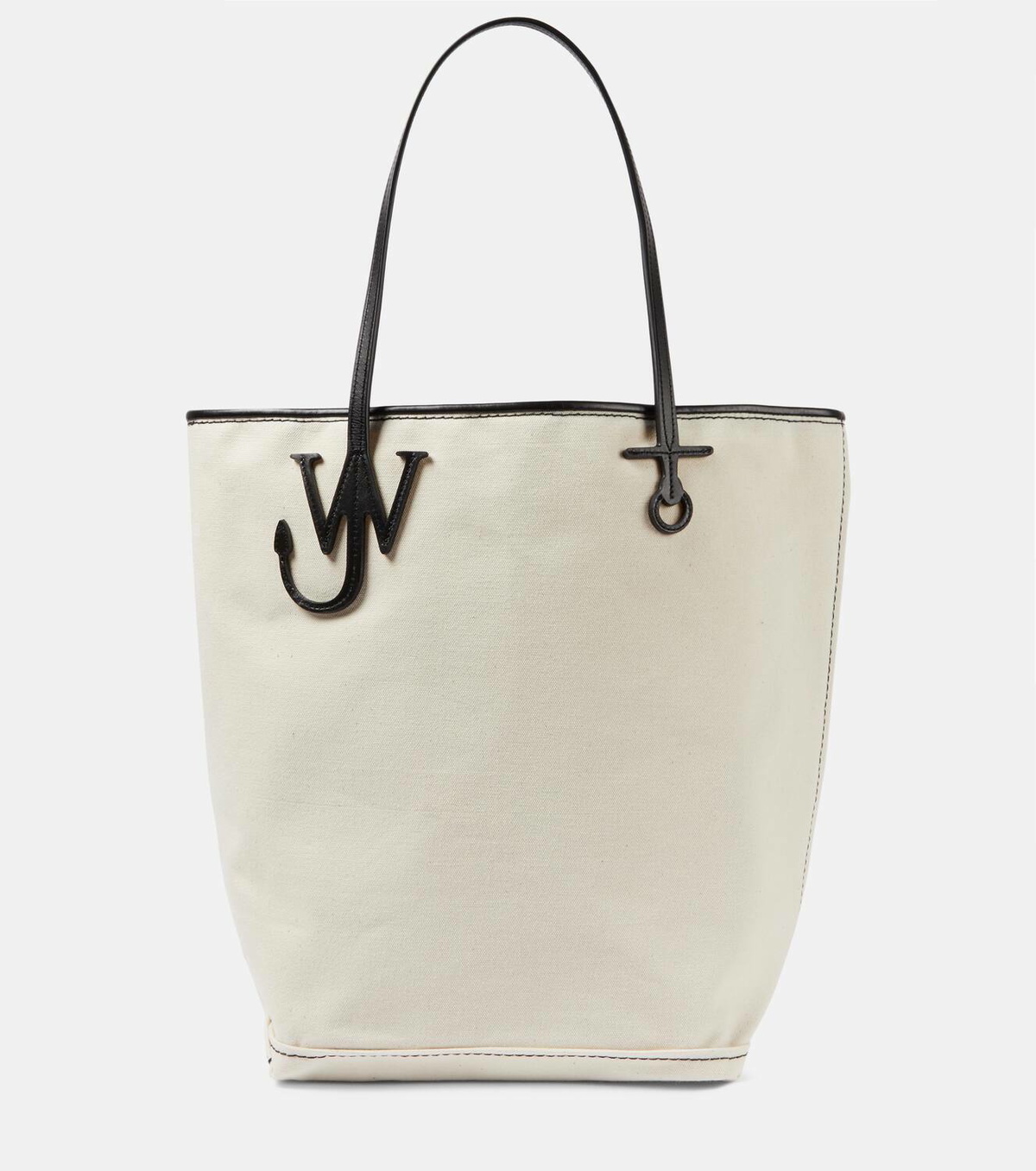 JW ANDERSON｜TOTEBAGS (ANCHOR LOGO CANVAS TOTE BAG (HB05 JW Anderson Tall Anchor Canvas Tote Bag | Green | FARFETCH