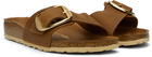 Birkenstock Brown Narrow Madrid Big Buckle Sandals