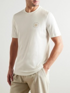 Brunello Cucinelli - Logo-Print Cotton and Silk-Blend Jersey T-Shirt - White