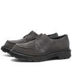 Adieu Men's Type 124 Classic Suede Derby in Charcoal/Asphalt