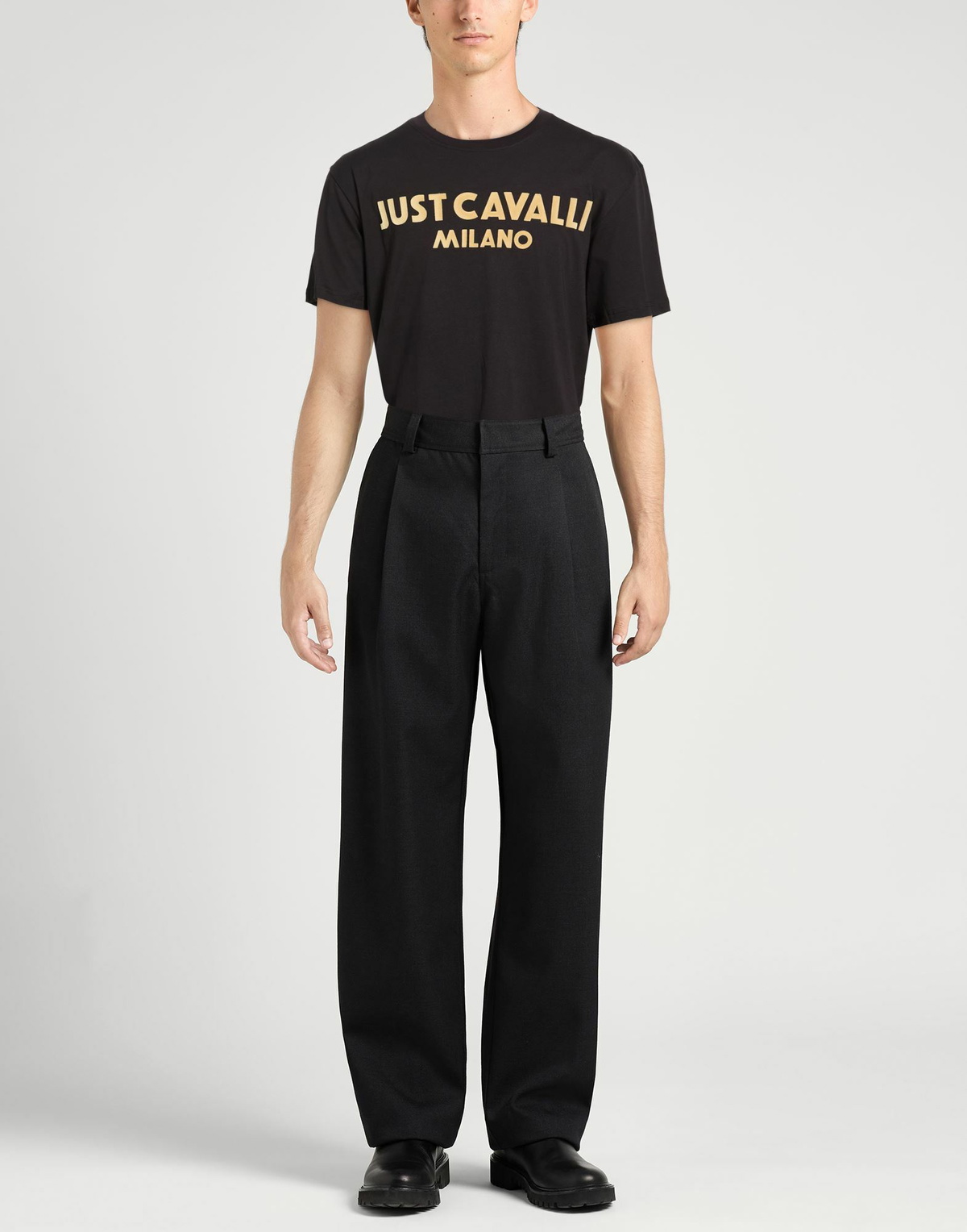 Just Cavalli Mens T-shirt in Black