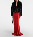 The Sei Faux fur bomber jacket