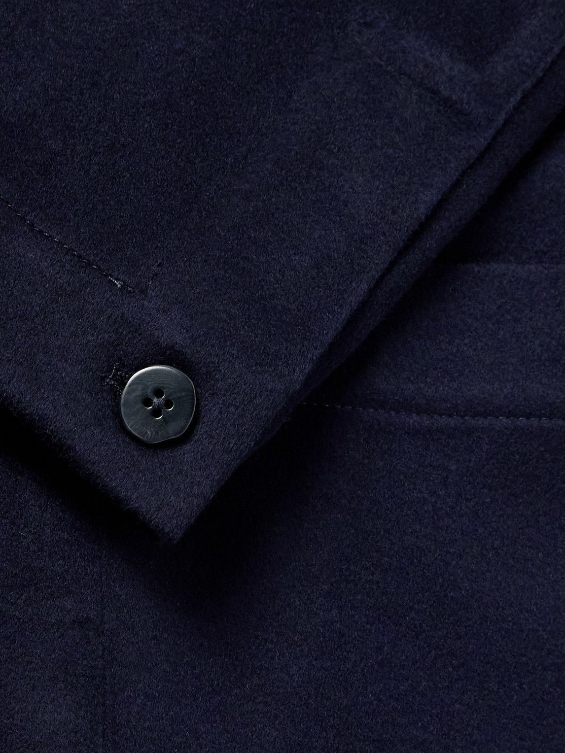 Stòffa - Double-Breasted Cashmere Jacket - Blue